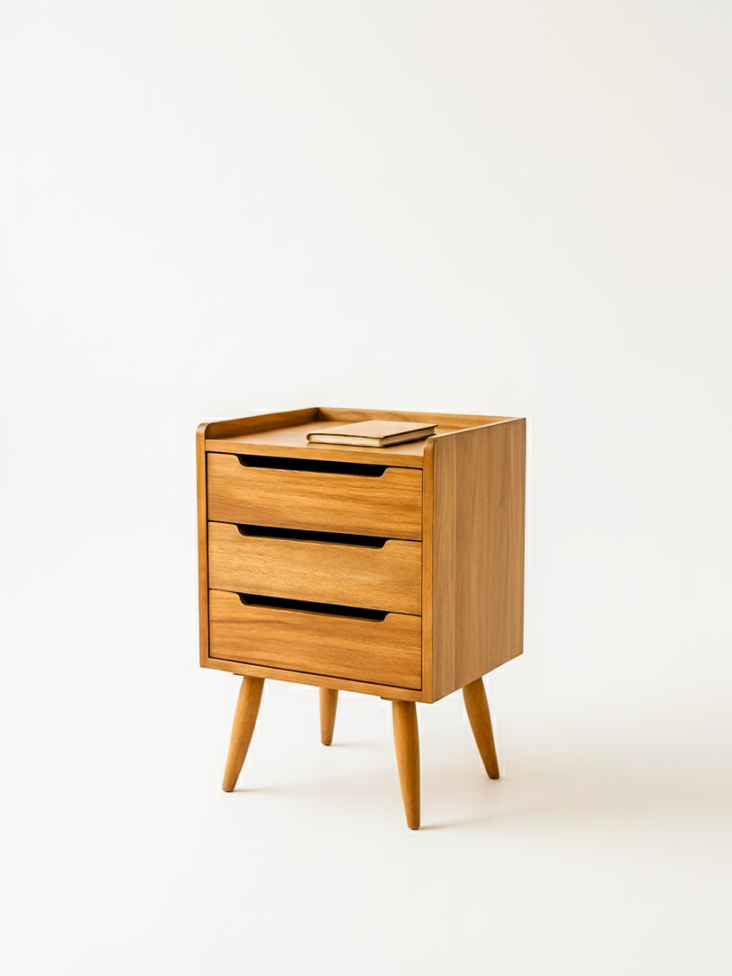 Nordic Teak Bedside Table