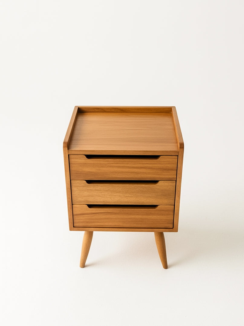Nordic Teak Bedside Table