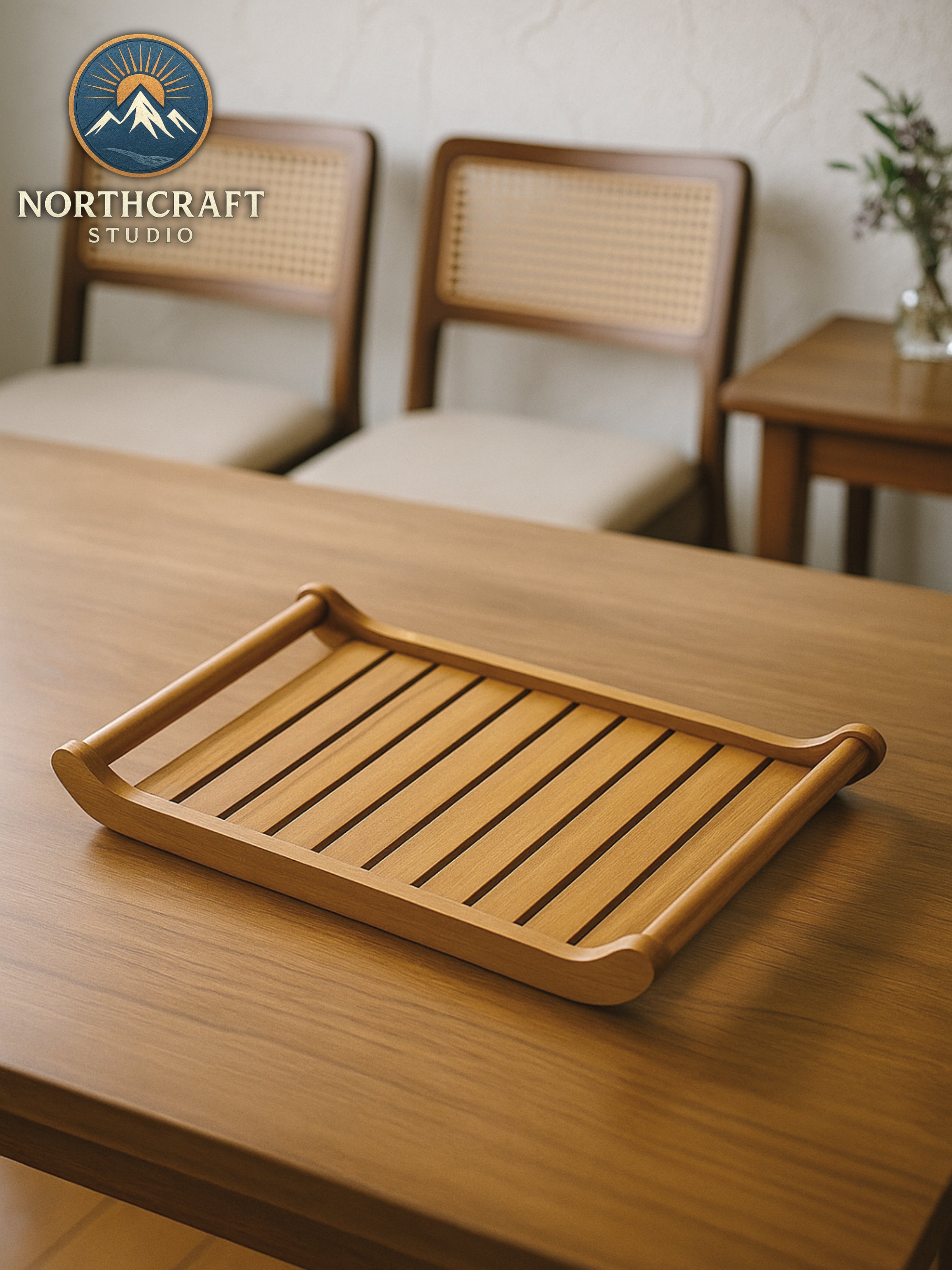 Classic Teak Wood Serving Tray